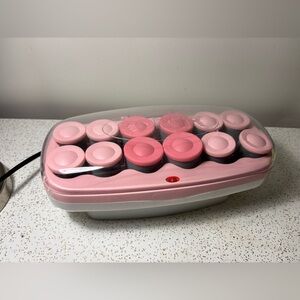 Pink Conair Jumbo & Super Jumbo hot rollers